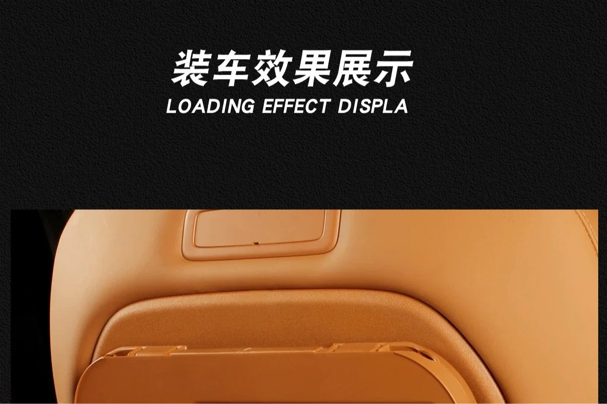 For Chery ICAR V27 2026 Car Seat Back Table Tray ABS Foldable Seatback Laptop Desk Working Table Car Interior Accesories detail image 7