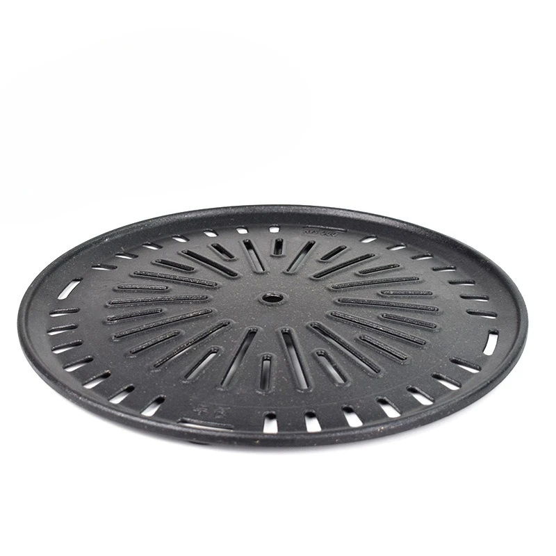  شواية فحم محمولة قابلة للطي، صينية من الحديد الزهر بفتحة تهوية مع مقبض مقاوم للحرارة، مجموعة أطباق شواء للتخييم والحديقة #2