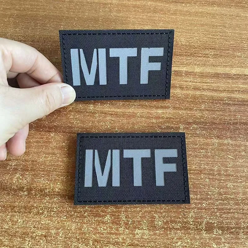 1 Stück, 2 Stück/ MTF Emblem Mobile Task Forces Foundation SCP Patches, IR-reflektierende Militäraufkleber, taktische Abzeichen für den Rucksack