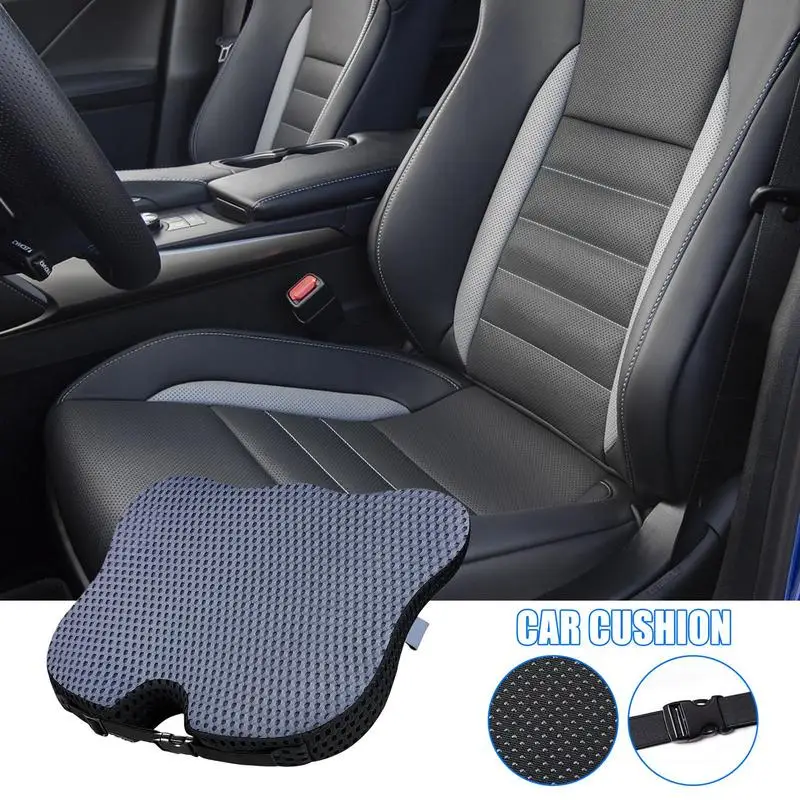 Driver Seat Cushions With Comfort Non-Slip Rubber Bottom Car Seat Desk Chair Cushion For Long Sitting Workers Drivers