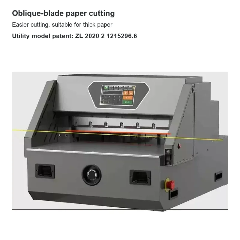 Programmable Electric Paper Cutter A3 Document Guillotine cutting machine 6CM Thickness Touch Screen Automatic Trimmer Machine