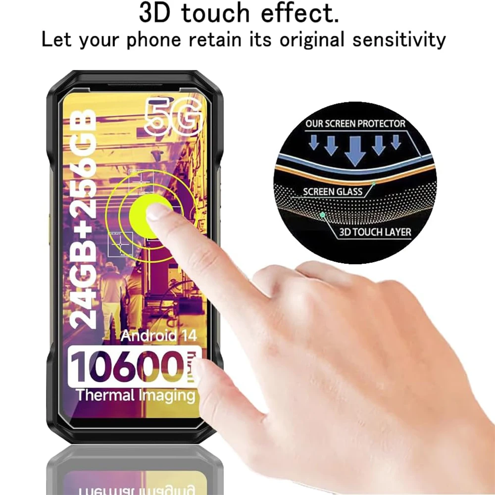 Szklane etui ochronne do Ulefone Armor 27 27T Pro Szkło hartowane do Ulefone Armor 27 27T Pro Szklana folia ochronna na obiektyw — zdjęcie produktu 5