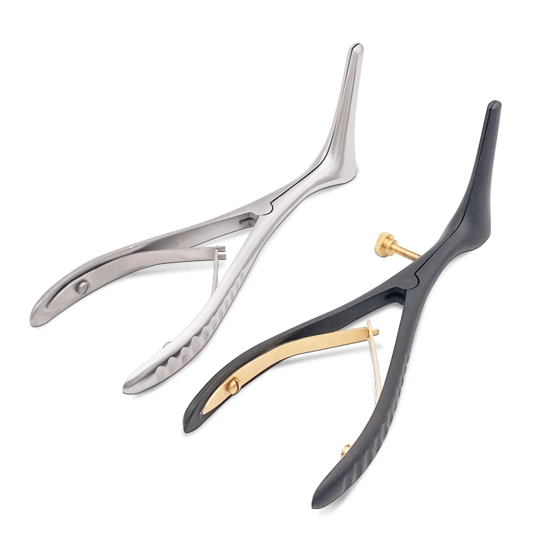 Medical Nose Mirror Speculum Lens Nostril Pliers Nasal Cavity Examination Speculum Dilation Forceps