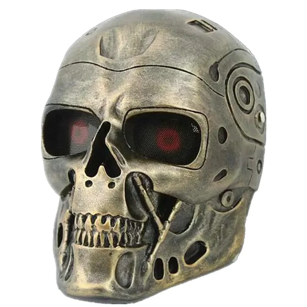 

Resin Terminator Mask for Adults, Protective Skull Mask, Halloween Masquerade, Cosplay Party Costume, Prom Dress Up Mask