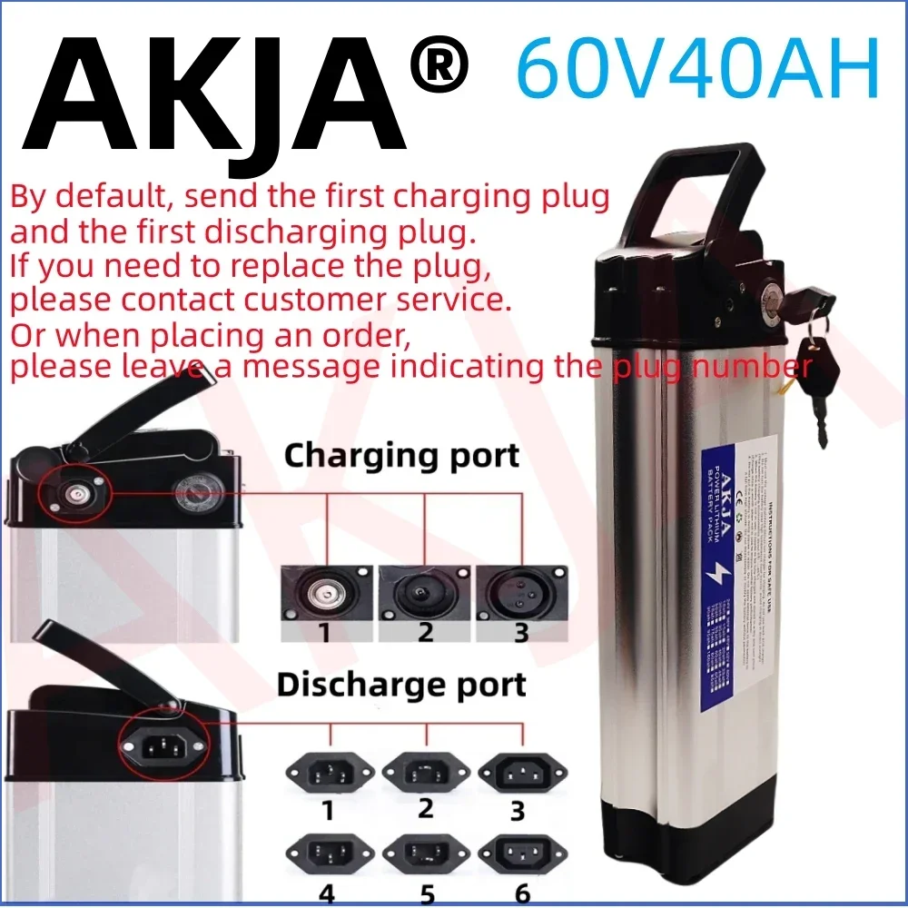 Air fast transportation New Full Capacity Power 18650 Lithium Battery 60V10ah-50ahBattery pack Suitable for Silver Fish 80-2000W