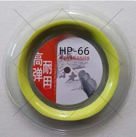 Corda da badminton ad alta elasticità 0,66 mm 200 m Bobine sottili 30 libbre Palla da racchetta ad alta elasticità Corda da badminton HP63