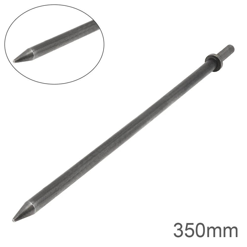 

350mm Hard 45# Steel Solid Long Air Chisel Impact Head Support Pneumatic Tool for Cutting / Rusting Removal