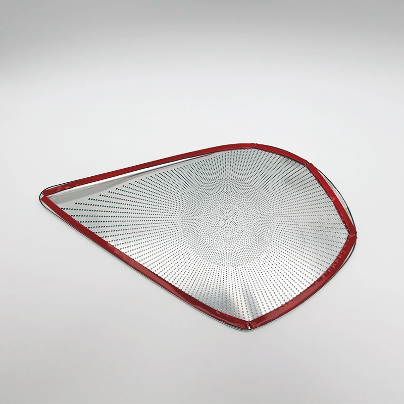 Stainless Steel Mesh Door Kick Guard & Speaker Cover for Mazda6 Mazda 6 Atenza 2020 -2024 Silvery Self-Adhesive Protective Trim