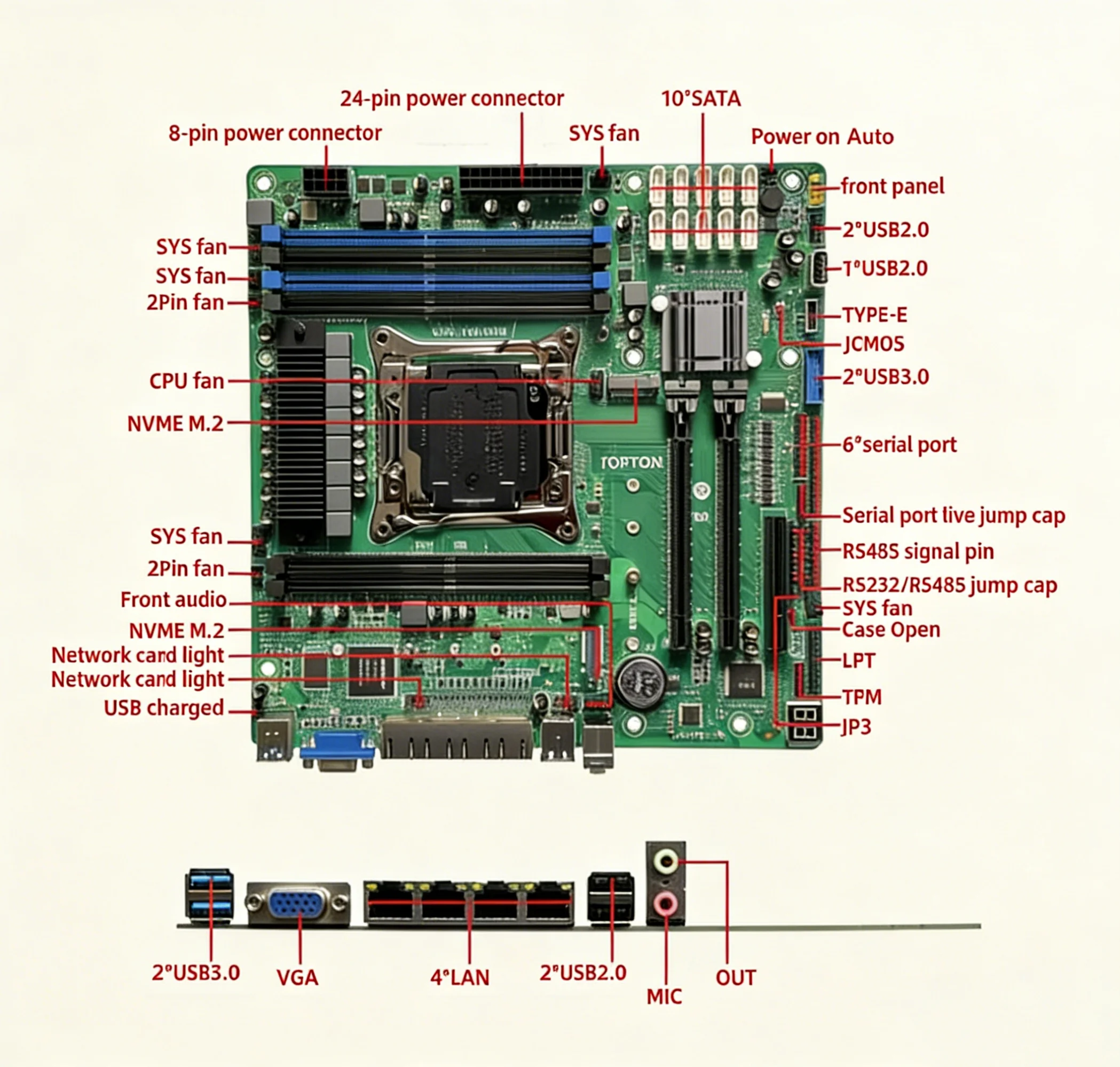 10 Bölmeli X99 NAS Anakart XEO - E5 2699 V4 incelemesi ve fiyatı