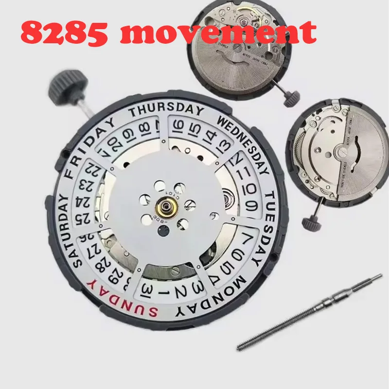 

Imported 8285 white double calendar movement 8285 mechanical movement men's watch accessories