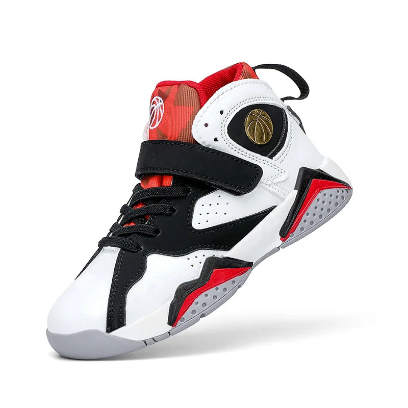 الأطفال الصيف تنفس الصبي المضادة للانزلاق أحذية رياضية كاجوال الفيلكرو طفل عالية أعلى حذاء كرة السلة الصبي عدم الانزلاق انتعاش احذية الجري