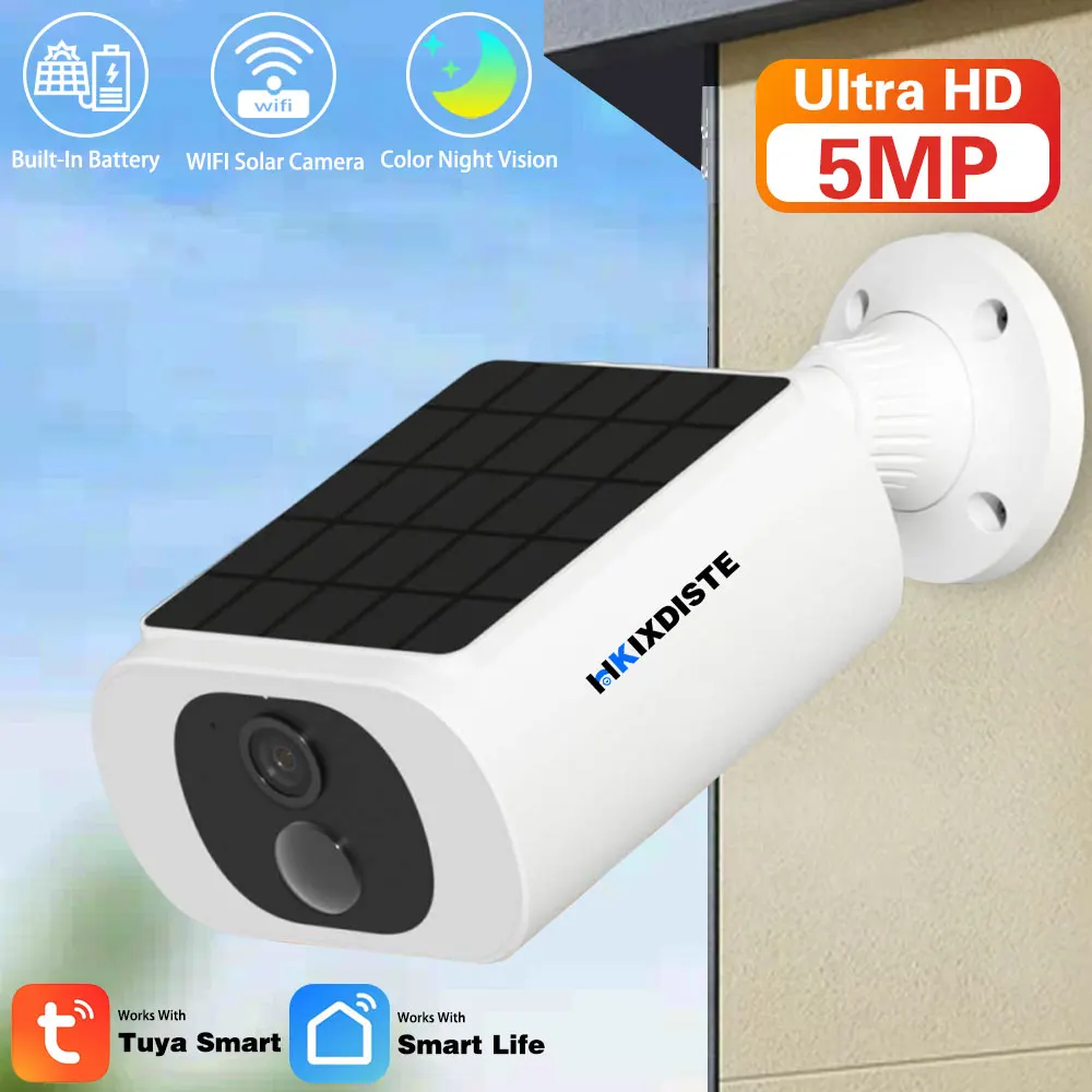 Tuya Smart Life كاميرا مصغرة تعمل بالطاقة الشمسية WIFI خارجية لاسلكية/4G غير محدودة لأمن البيانات وقت الانتظار كشف PIR بطارية مدمجة #1