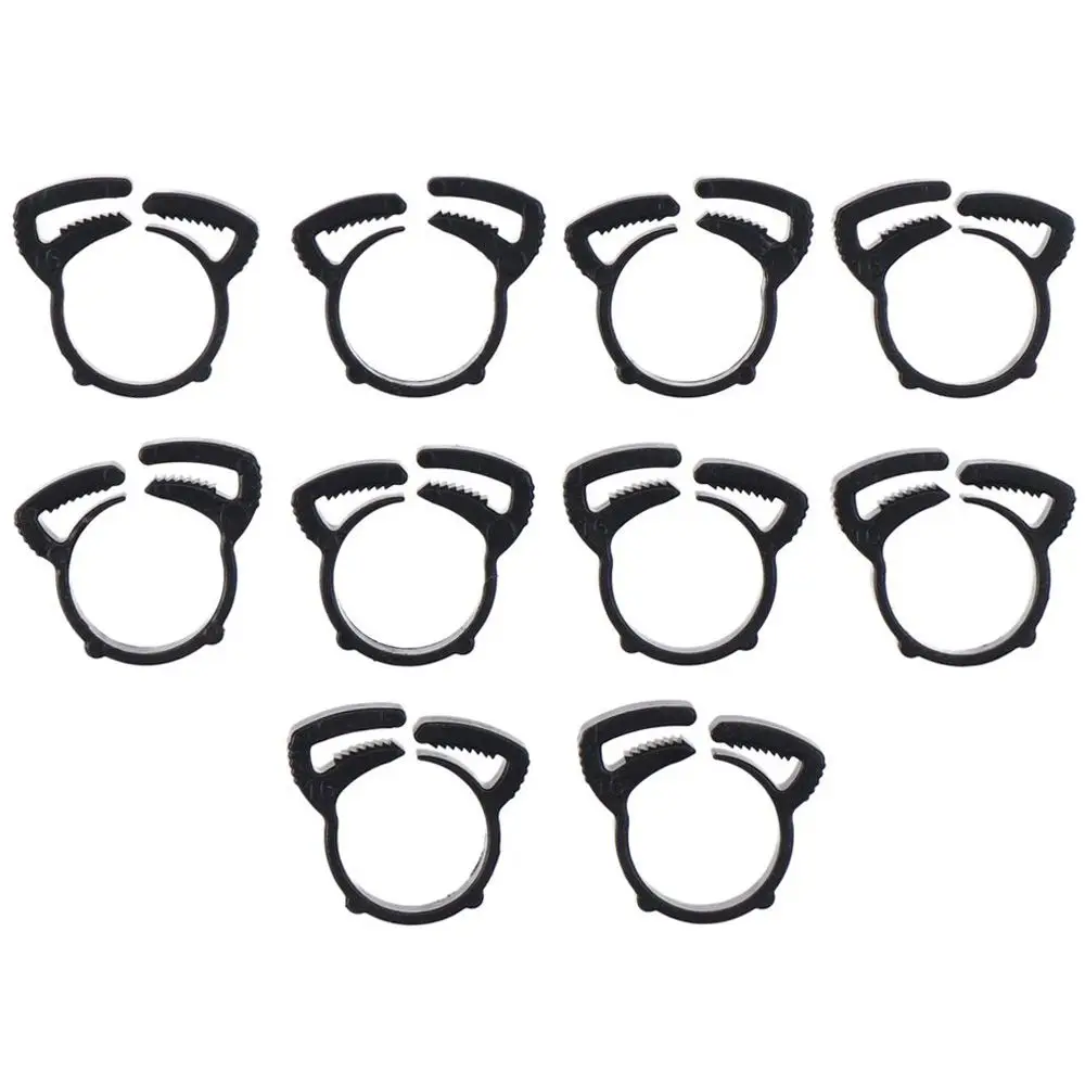 10 Pack 1" Heavy Duty Double Gripping Nylon Black Nylon Plastic Hose Clamps Heavy Duty Snap Grip Tubing/Hose image 4
