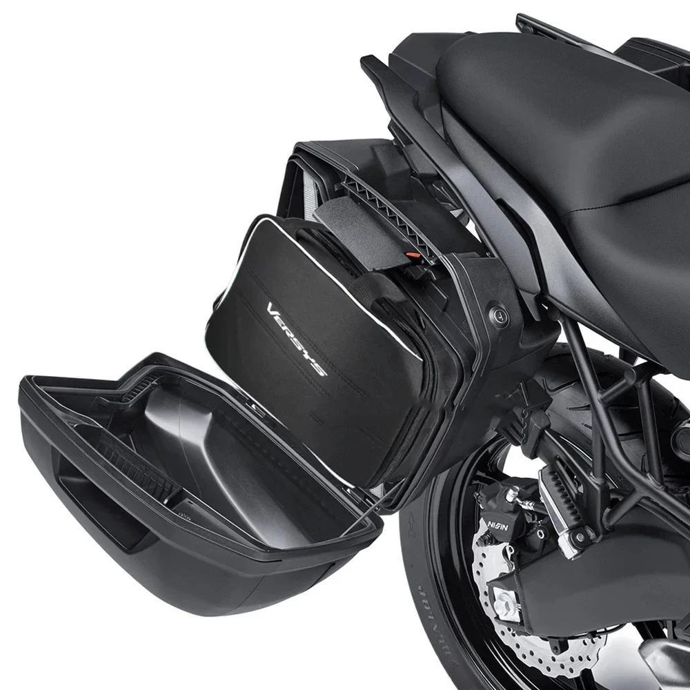 For Kawasaki Versys 1000 650 Ninja 1000 H2 SX For KQR 28L Hard Saddlebag Liner Set Saddle Bags Travel Trunk Bag ​luggage bags