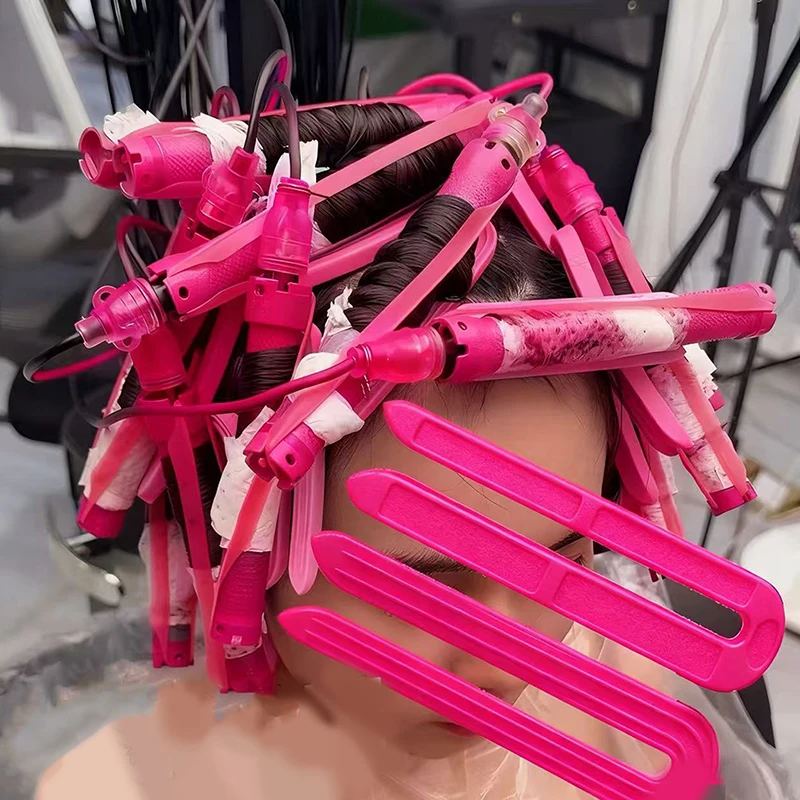 6/12Pcs U-shaped Insulation Clip High Temperature Salon Hair Perming Barber Perm Hair Pad Curly Accessory Styling Tools