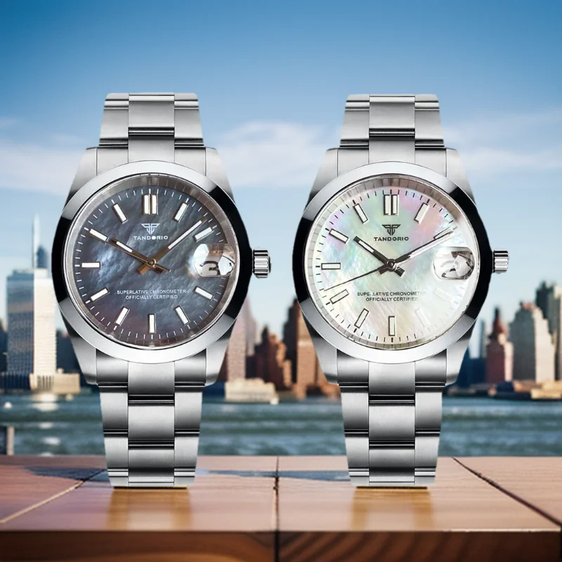 

Tandorio Classic NH35A Automatic Mechanical Watch for Men Sapphire Crystal Lady Watch Mother of Pearl Dial Bracelet 36mm 39mm