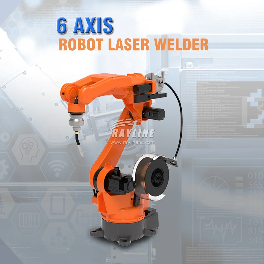 

Industrial Six Axis Welding Robot Robotic Arm For Automated TIG MIG MAG Laser Welding Cutting Loading Unloading 24 Hours Working