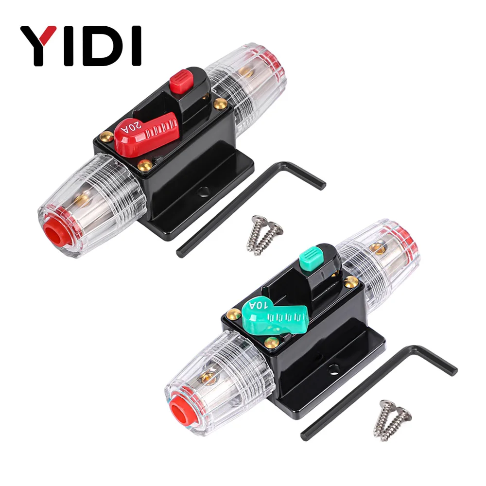 12V 24V DC Car Auto Automatic Resettable Circuit Breaker 20A 30A 40A 50A 60A 80A 100A 125A 150A Manual Recovery Reset Fuse