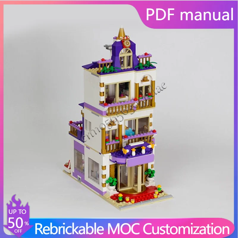 

1135 PCS Heartlake Grand Hotel Modular Alt Build Blocks Architecture Model Display Toy Assembly Christmas Birthday New Year Gift