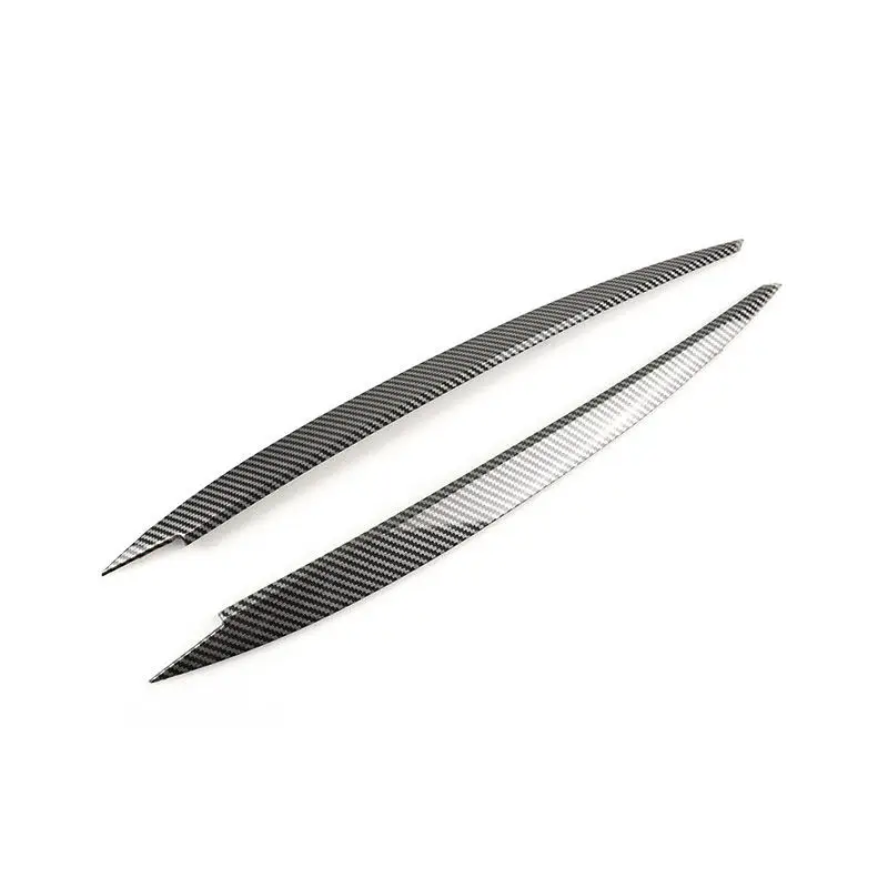 ل VW Golf 7 MK7 GTI GTD GTE R-Line R TDI TSI MPI 2014 2015 2016 2017 2018 ABS سيارة الجبهة المصابيح الأمامية الحاجب الجفون غطاء الكسوة #2