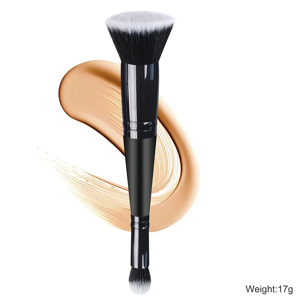 Double Head Professional Makeup Brushes 2 In 1 Foundation Brush Concealer Highlighter Powder Blush Brush Beauty Make Up Tools