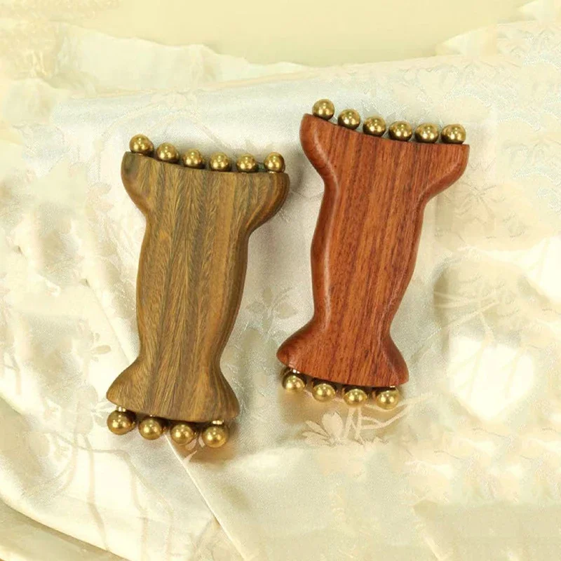 

Brass Gold Bead Facial Fascia Lifting Tool Cheek Beauty Massage Gua Sha Lymphatic Drainage Massager Trigger Point Relaxation