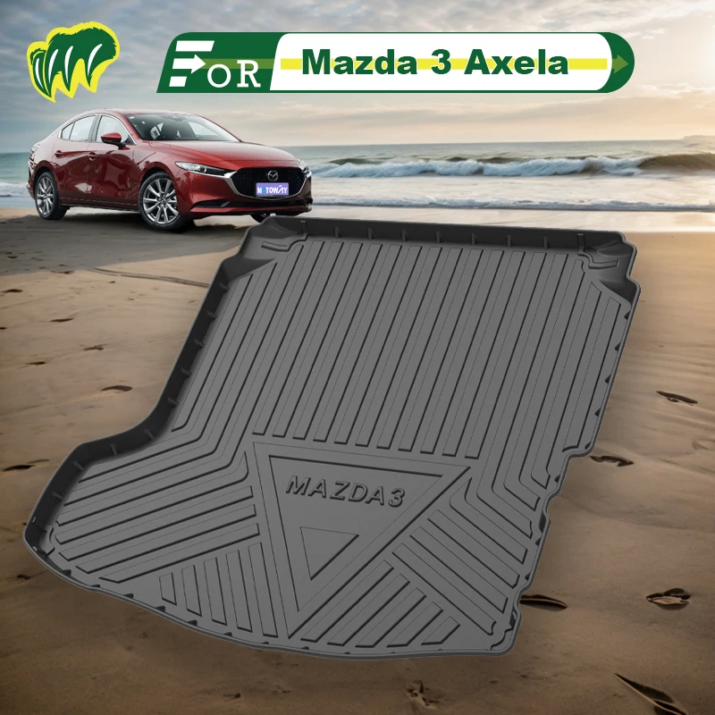 

For Mazda3 Axela 18 19 20 21 22 23 2014-2023 Custom Fit Car Trunk Mat All Season Cargo Mat 3D Shaped Laser Measured Trunk Liners