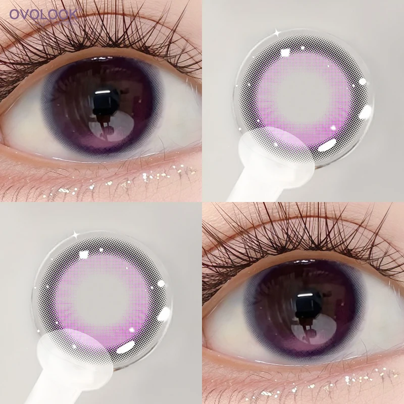 ovolook-lentes-de-contato-coloridas-de-eixo-fixo-violeta-cinza-kawaii-para-maquiagem-dos-olhos-com-pinca-gratis-presente-para-mulheres-e-estudantes