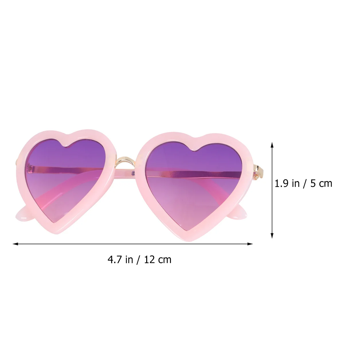 Óculos de sol para o dia dos namorados para mulheres moda leve durável coração dos namorados óculos dia festa frutas