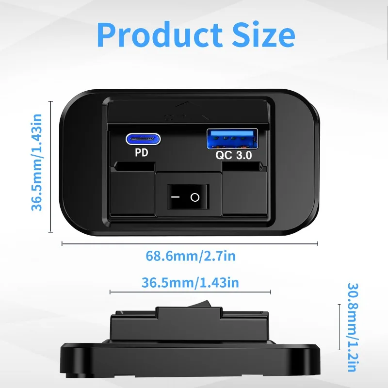 Chargeur de bus multi-appareils, chargeur rapide à triple port pour montre de tablette de téléphone