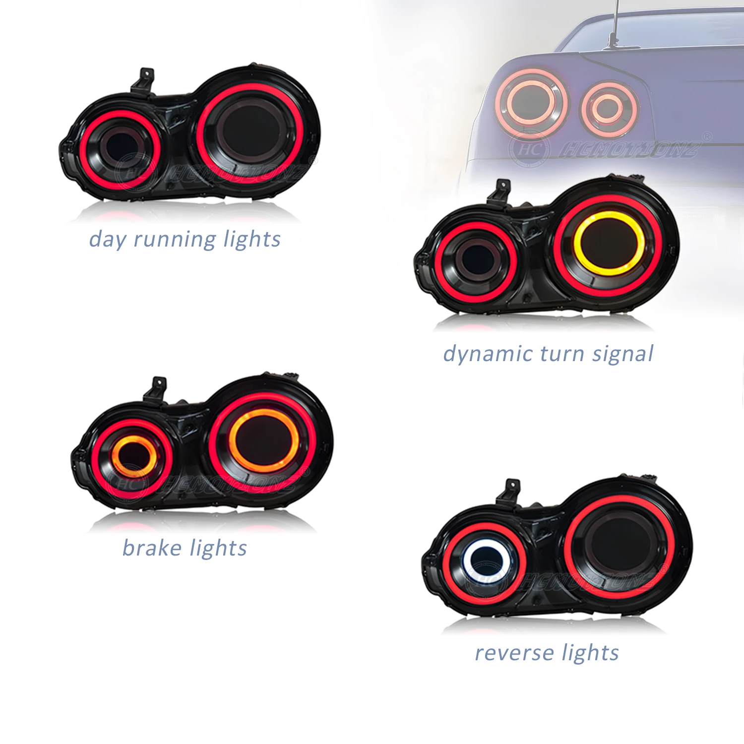 日産gtr HCMOTIONZ-LED-2007,2017 r35,アセンブリ照明システム,drl用テールライトGT-R