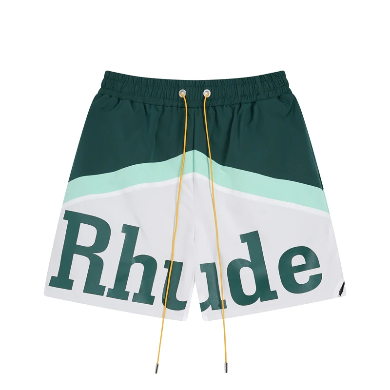 

High Quality Rhude Sports Shorts Streetwear Men Women Loose Casual Shorts Breathable Beach Pants