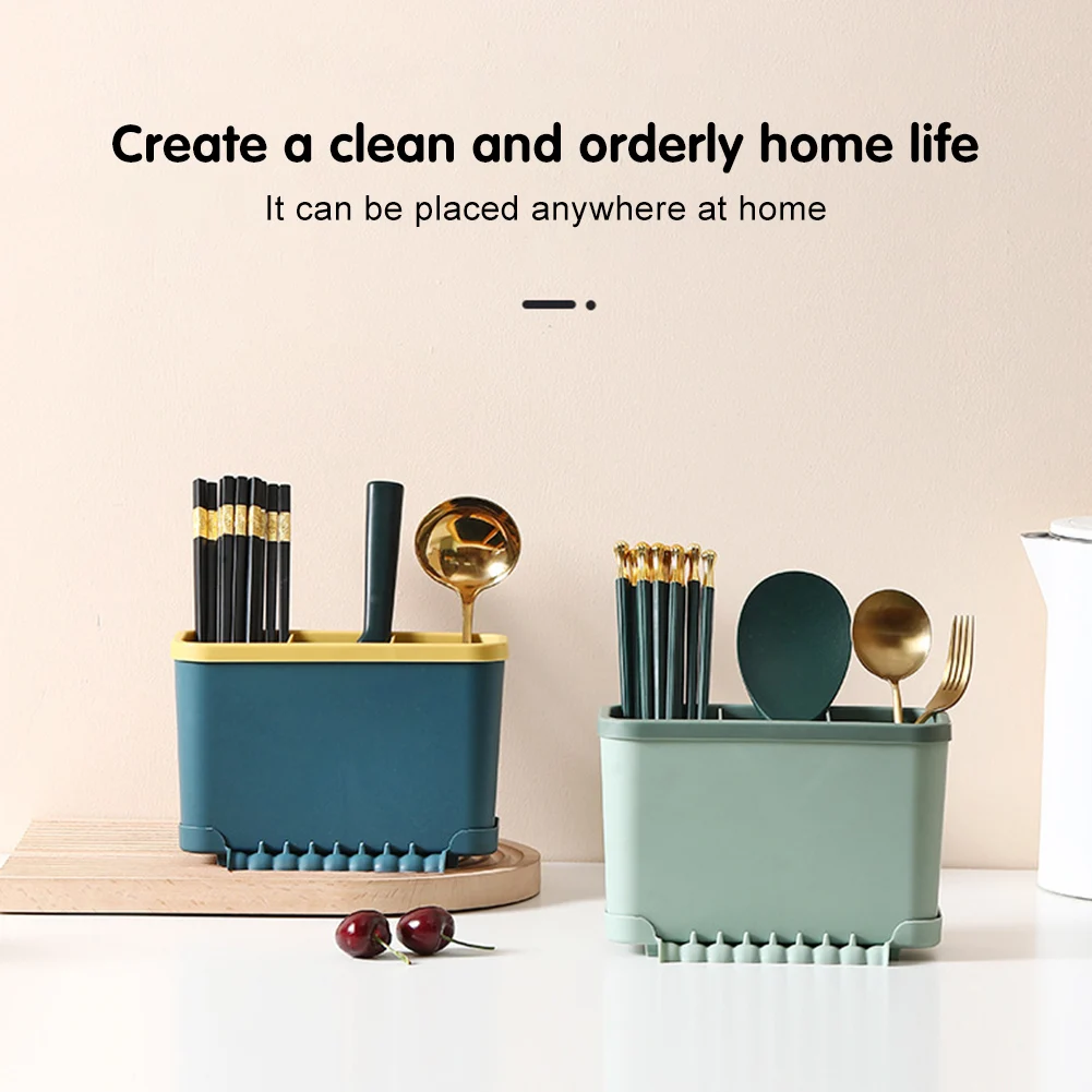 Multifunctional Chopsticks Draining Rack Kitchen Utensil Holder Cutlery Storage