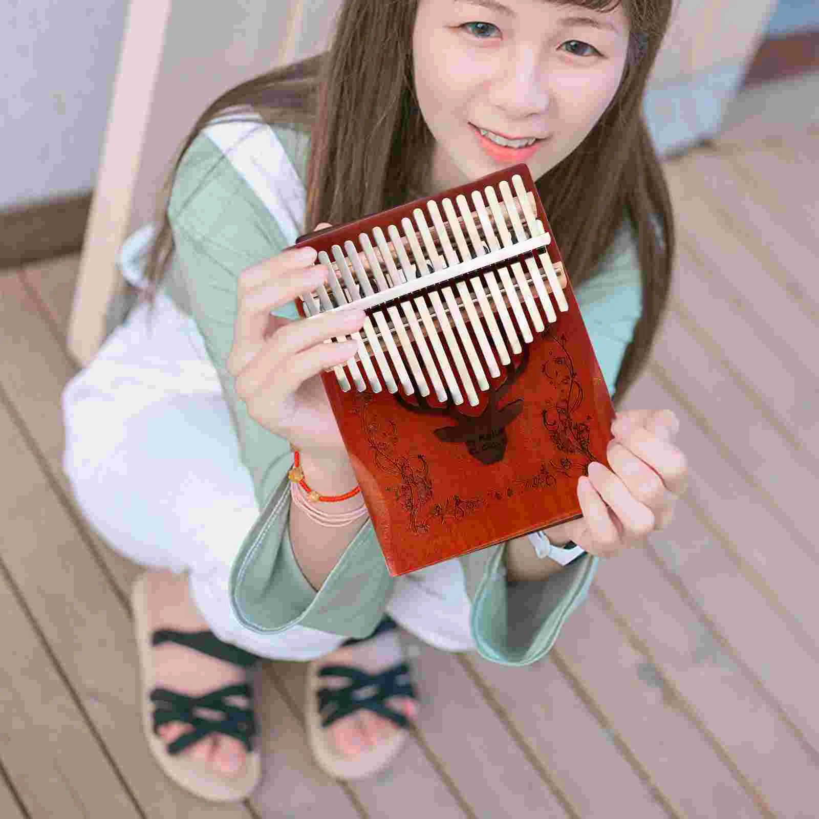 Thumb Replacement Kalimba Portable Piano Finger Instrument North American Pine Gift Fun Musical