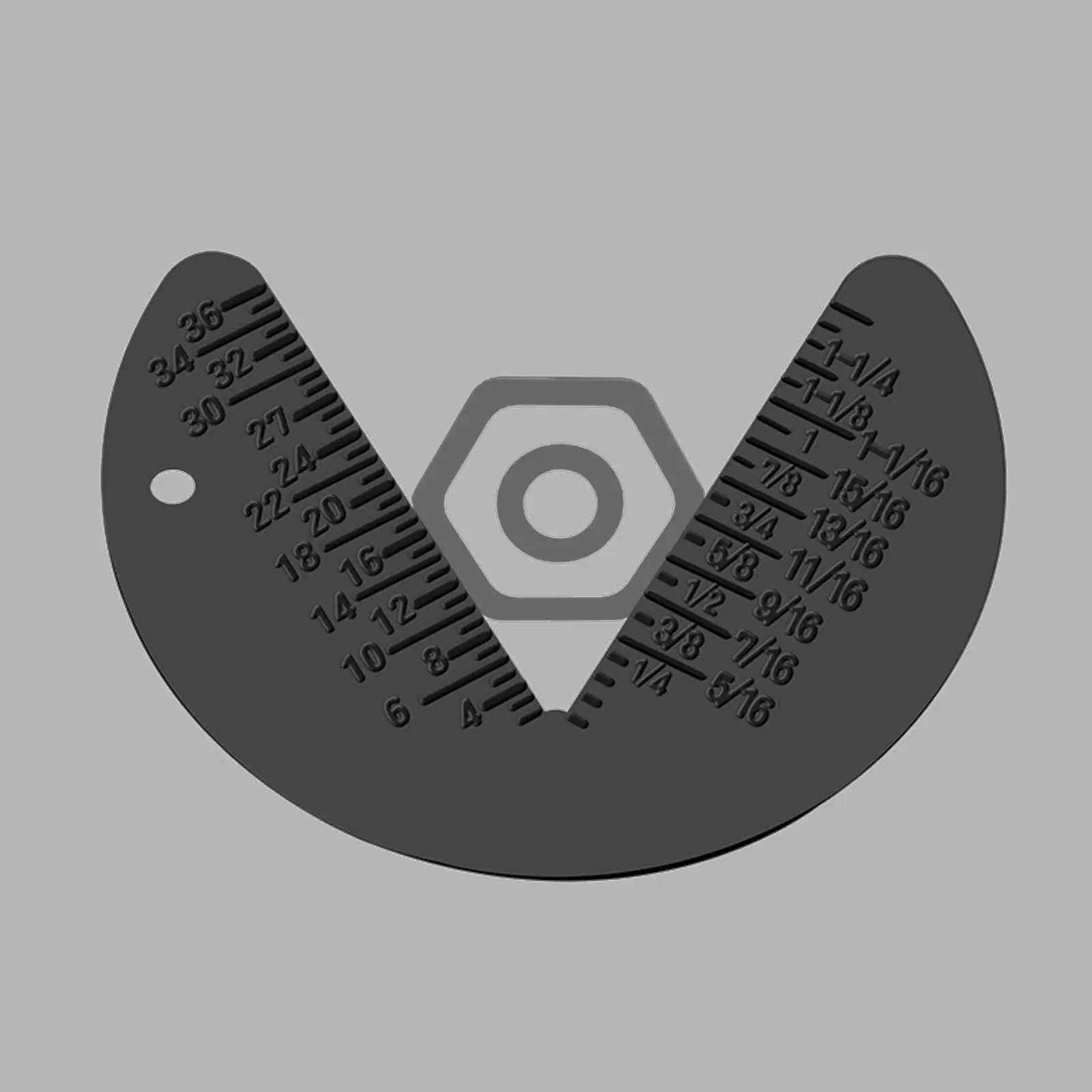 Bolt Nut Screw Gauge Inspection Standard Metric Engineering Ruler Measuring Tool G1/8 2 g13/8 Size Checker Measure Accessories