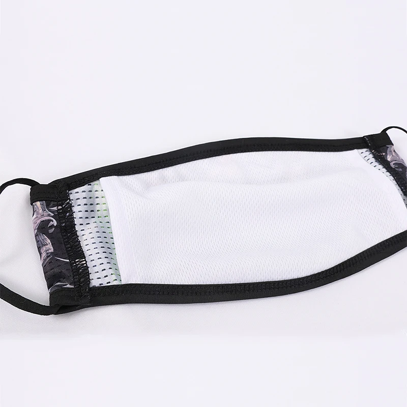 Uniek bedrukt stofdicht masker voor volwassenen met PM2.5-filter Skull Punk Cool Silk-materiaal Sneldrogend verstelbaar gezichtsmasker voor buiten