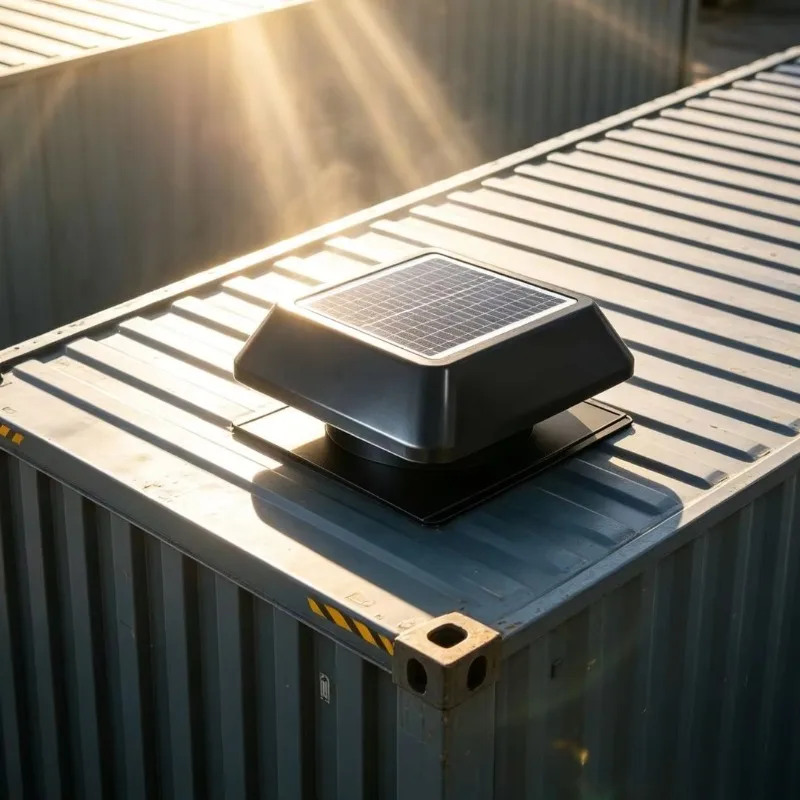 

IP68 Waterproof Solar Attic Fan 14 Inch Brushless DC Motor Roof Mounted Ventilation Exhaust Fan for Container Warehouse