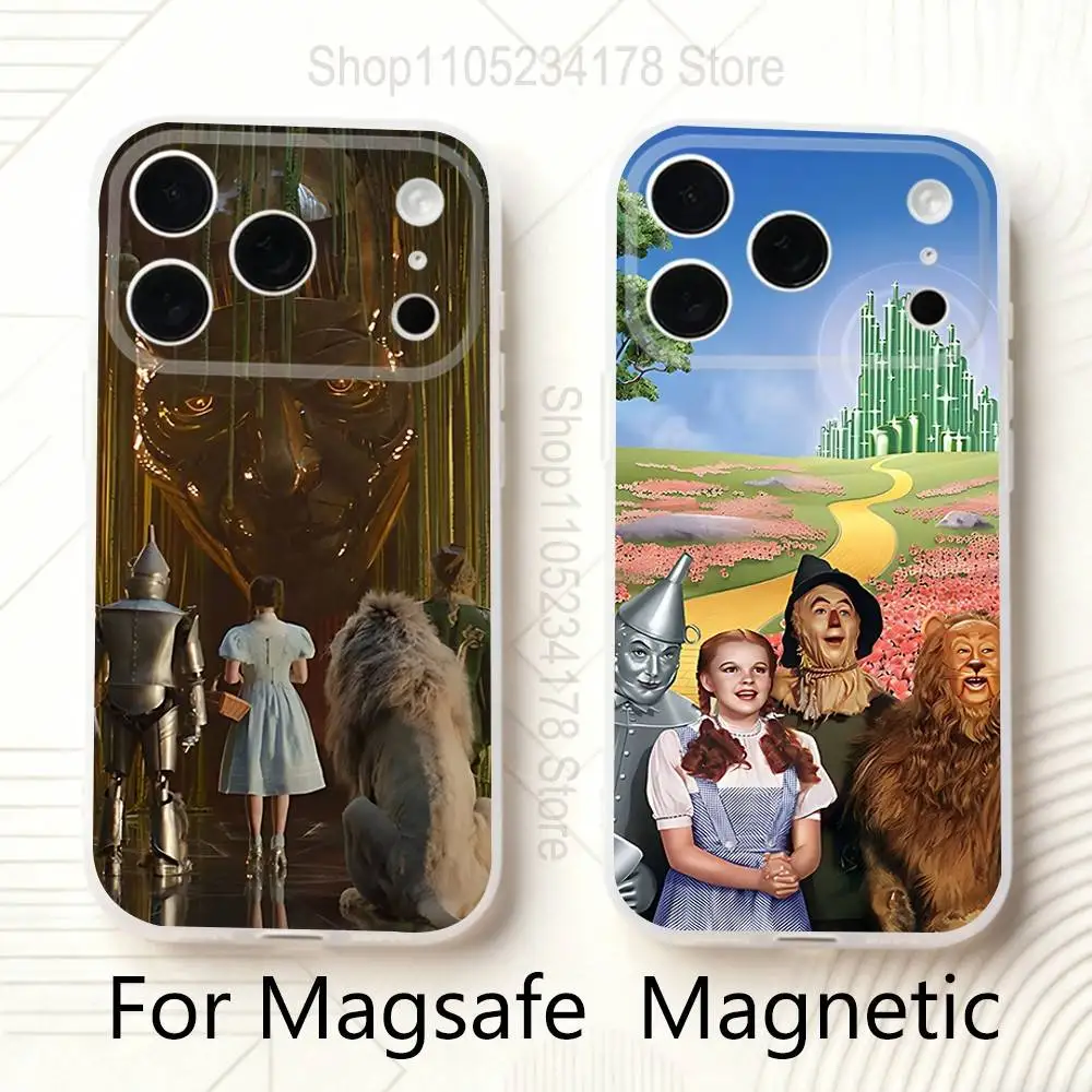 

The W-Wizard of O-OZ Movie For iPhone 11,12,13,14,15,17,16,Pro,Plus,E,Max,Air,Mini Clear Magnetic Frosted Cover