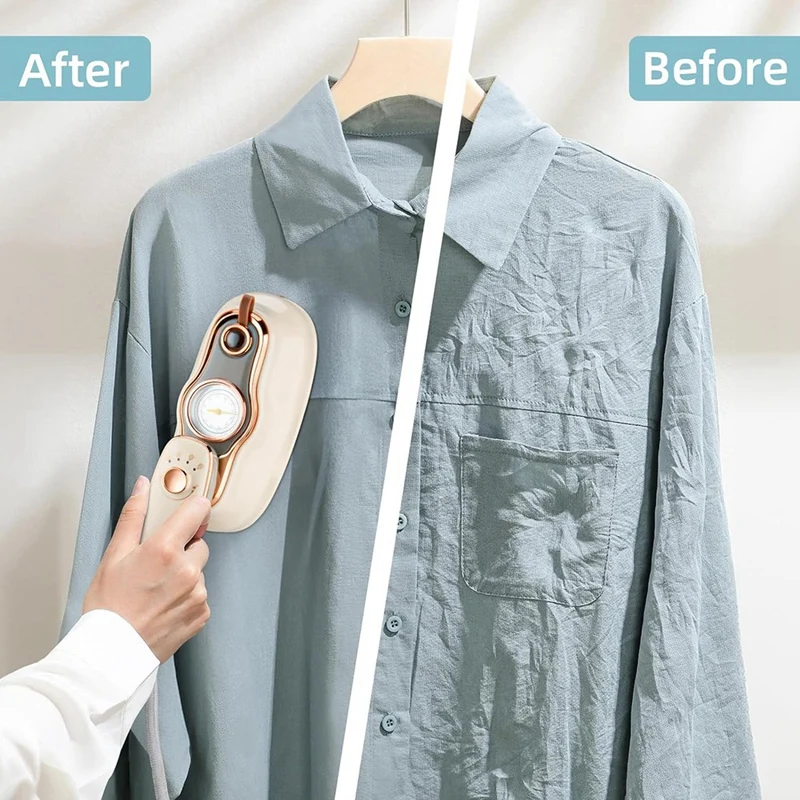 L73A 2025-Travel Steam Iron, Handheld Garment Steamer, Portable Mini, 180° Rotatable Travel Steamer