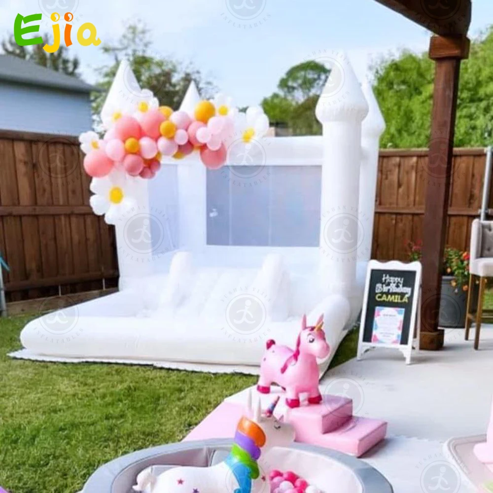 Commerica 13*8FT Kids Party Bouncy Castle PVC Inflatable Bouncer House Inflatable Wedding Bounce Castle For Outdoor Party Rental