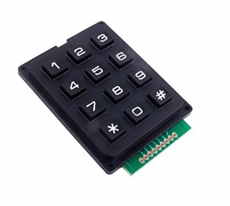 

10PCS/LOT 3x4 Matrix Keyboard Keypad Module Use Key PIC AVR Stamp Sml 3 * 4 Plastic Keys Switch Controller