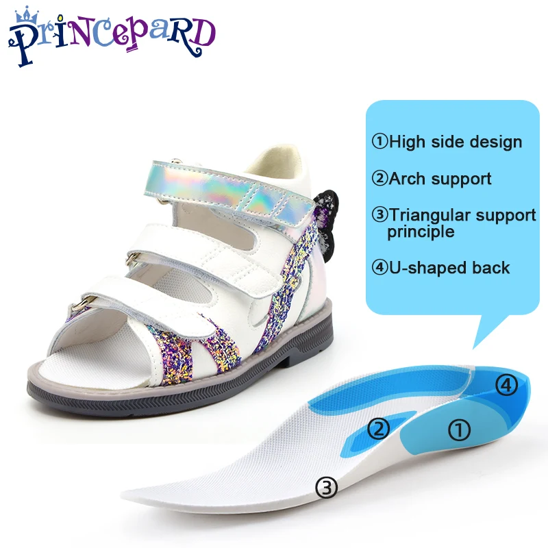 Orthopedic Sandals for Toddlers ,Corrective Shoes with High Back Ankle, First Walking Supportive Brace-Like Orthopedic Sandal