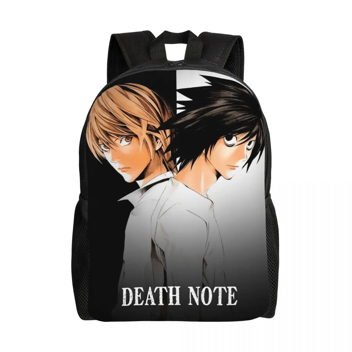 Custom Deathes Anime Note Rucksäcke für Männer und Frauen, wasserdichte Schultasche, bedruckte Büchertasche