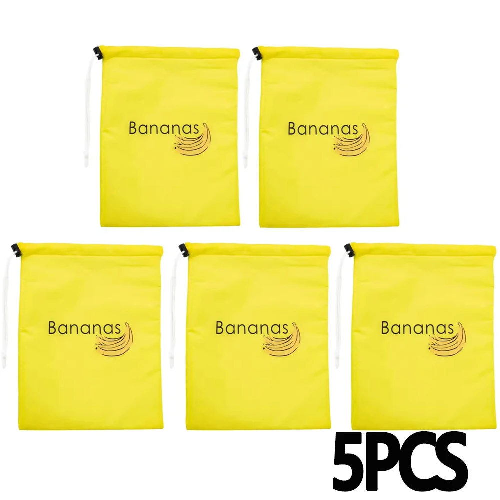 1/2/3/5pcs Gele Banaan Opbergzakken Sla Opbergtas Voorkomt Geur 2 Weken Vers houden Bundel Geïsoleerde Aluminium Film Zakken
