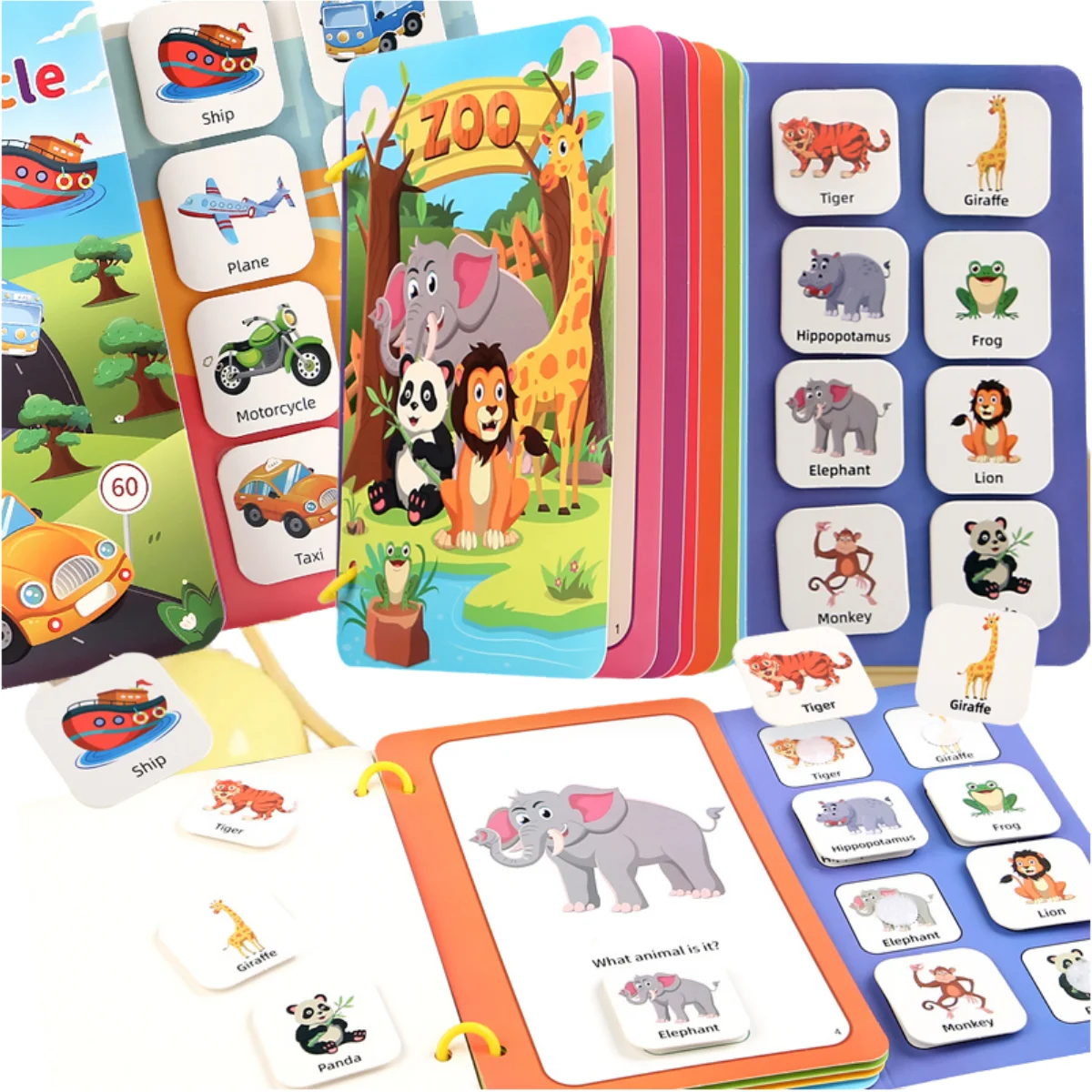 Montessori Repeatedly Sticker Busy Card Book Baby Paste Readings Numbers Matching Puzzle Game Educational Toys For Kids Gifts