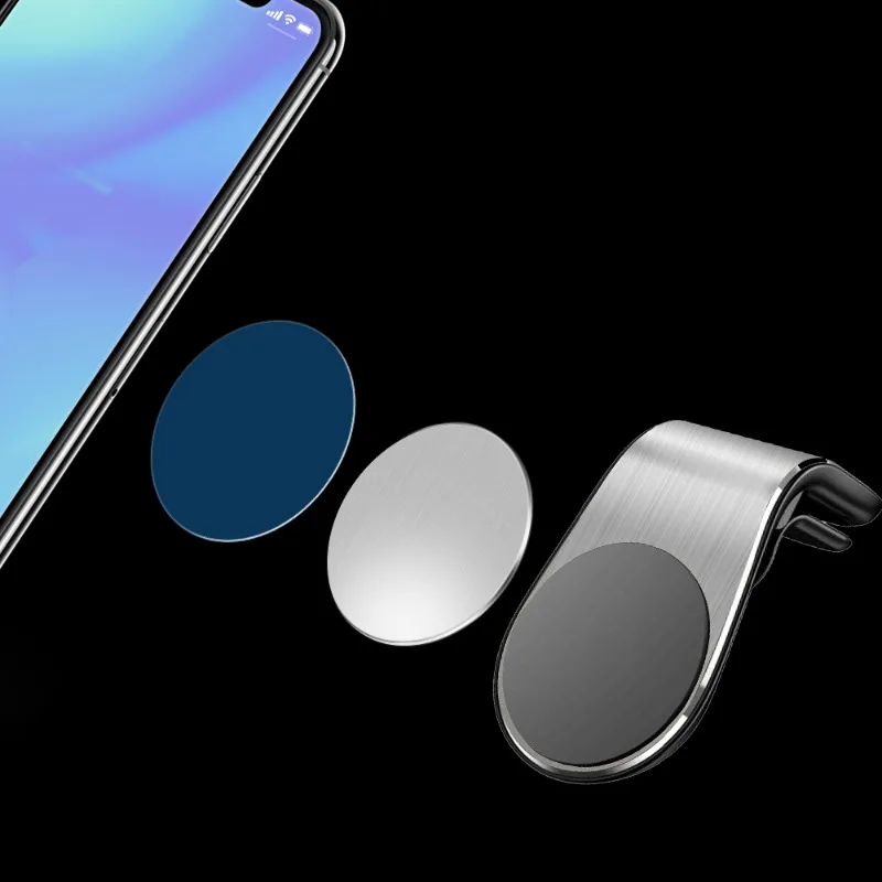 Ultra Thin Metal Plate for Car Phone Holder Universal Iron Sheet Disk Sticker Mount Mobile Phone Magnet Stand for Samsung IPhone