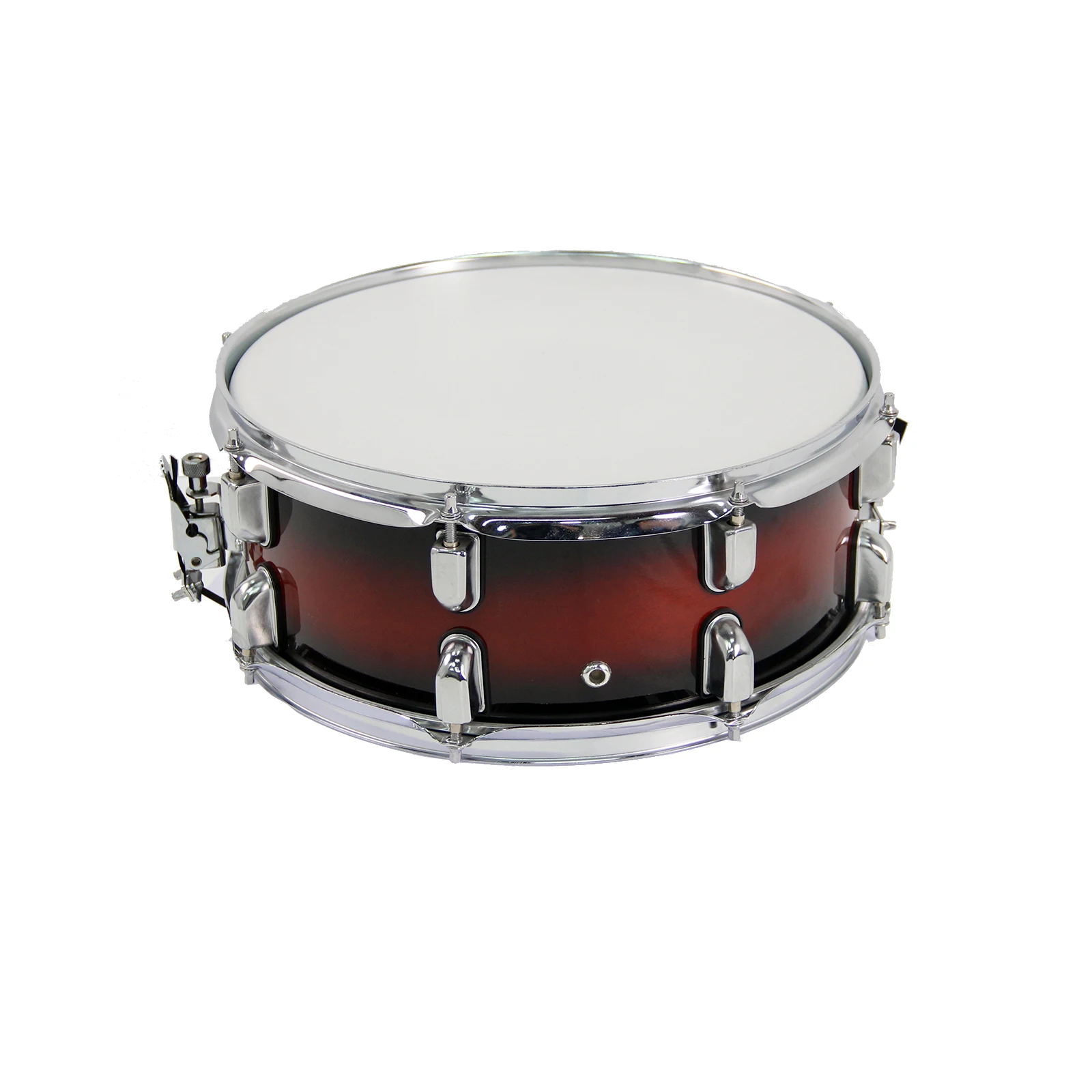14 X 65 Inch Dis Castaluminium 16 Lugs Chrome Snare Drum Set With Strap And Drum Sticks