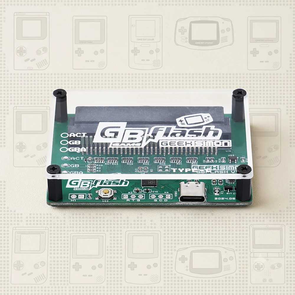 Oryginalne karty pamięci Simon GBFlash do zabezpieczania ROM-ów i zapisów gier, do programowania karczek Flash w konsolach Game Boy GB GBA GBC. — zdjęcie produktu 3