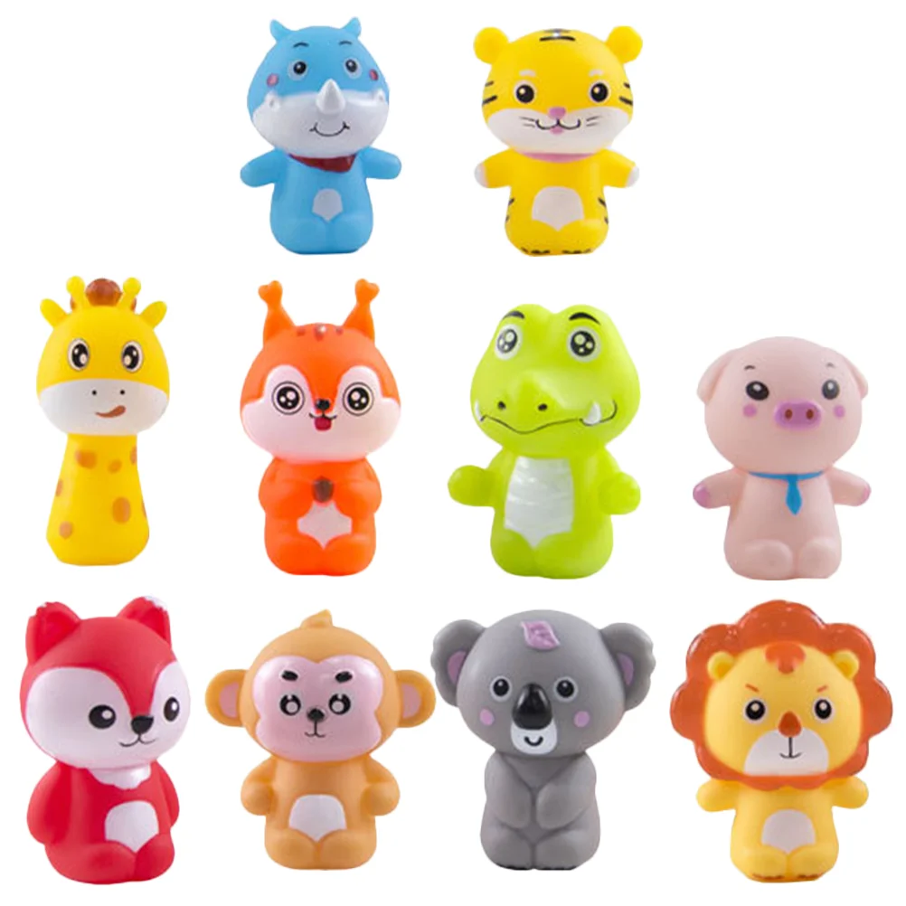 

2 Sets of Animal Finger Puppets Cute Vinyl Finger Puppets Props Finger Puppet Toys for Kids Toddlers