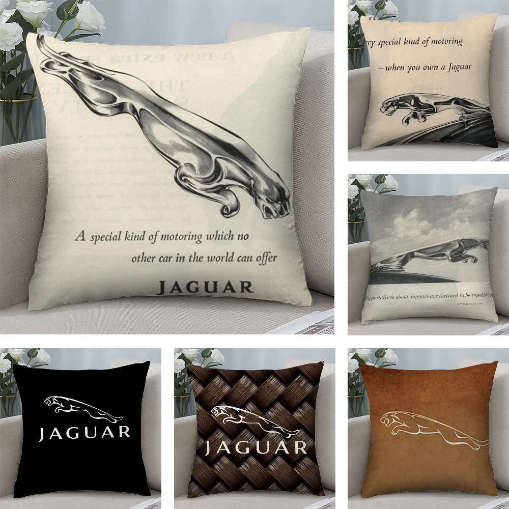 

J-J-Jaguar T-TypeS Pillow Case Short Plush Pillow Covers Sofa Decorative Gift Home Double-sided Printing Cushion Cover